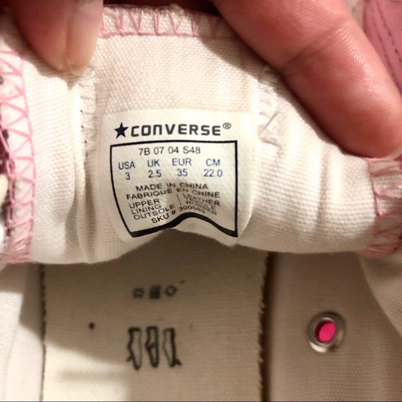 RARE Converse Frost Pink Leather Ox | 6W - Picture 5 of 6